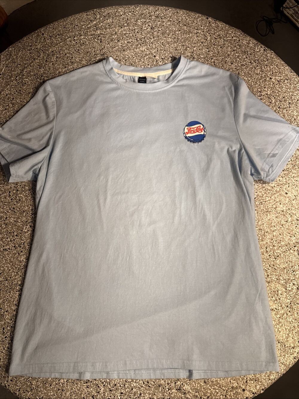 Pepsi Cola Men's T-Shirt , Size XXL, Blue Logo Front And Back, Vintage Style